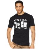 O'neill Breakdown Short Sleeve Screen Tee (black) Men's T Shirt