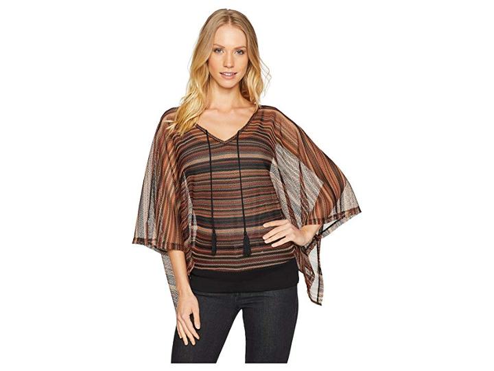 Sanctuary Island Poncho Top (mesa Multi) Women's Clothing