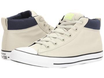 Converse Chuck Taylor(r) All Star(r) Street Basics Mid (light Surplus/volt/white) Men's Classic Shoes