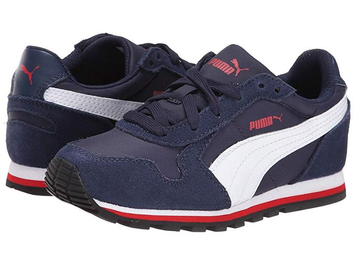 Puma Kids St Runner Nl Jr (big Kid) (peacoat/white/high Risk Red) Boys Shoes