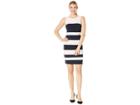 Tommy Hilfiger Scuba Crepe Dress (ballerina Pink/sky Captain/ivory) Women's Dress
