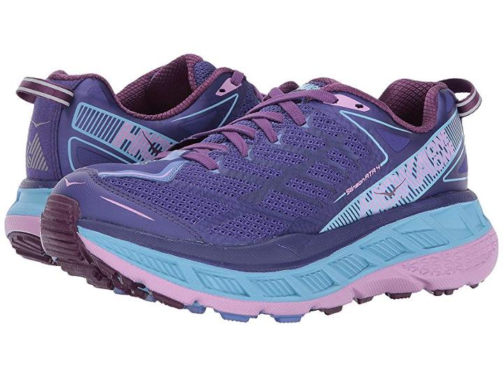 Hoka One One Stinson Atr 4 (deep Blue/sky Blue) Women's Running Shoes
