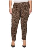 Krazy Larry Plus Size Pull-on Ankle Pants (taupe Tiger) Women's Dress Pants