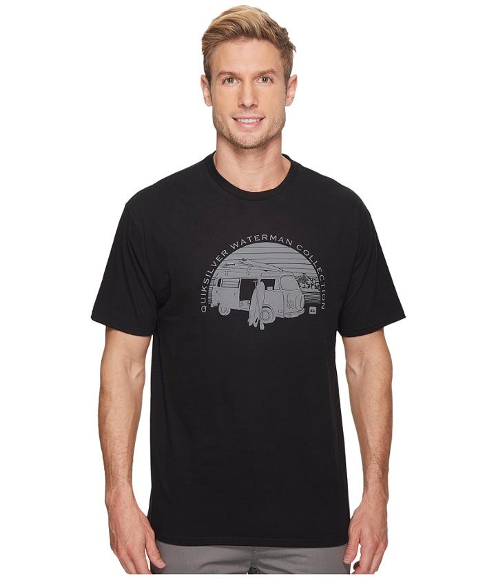 Quiksilver Waterman Hcra Short Sleeve Tee (black) Men's T Shirt