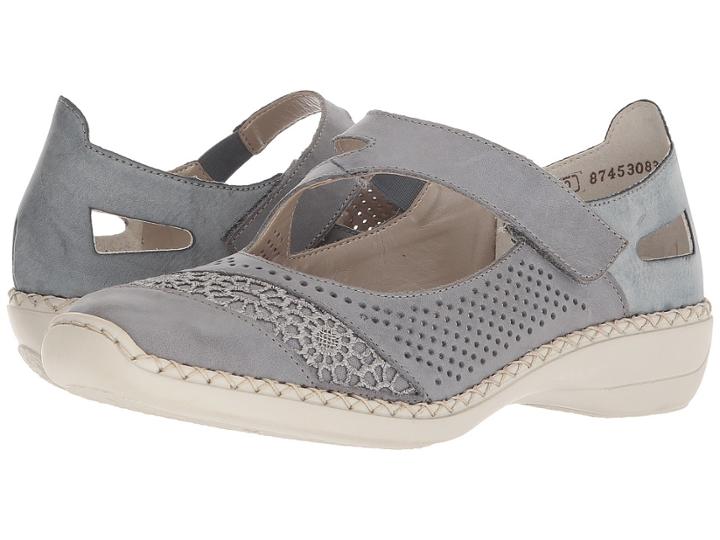 Rieker 41373 Doris 73 (azur/jeans/azur) Women's Shoes