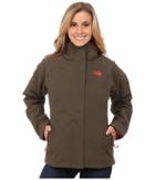 The North Face Boundary Triclimate(r) Jacket (new Taupe Green/new Taupe Green/melon Red (prior Season)) Women's Coat