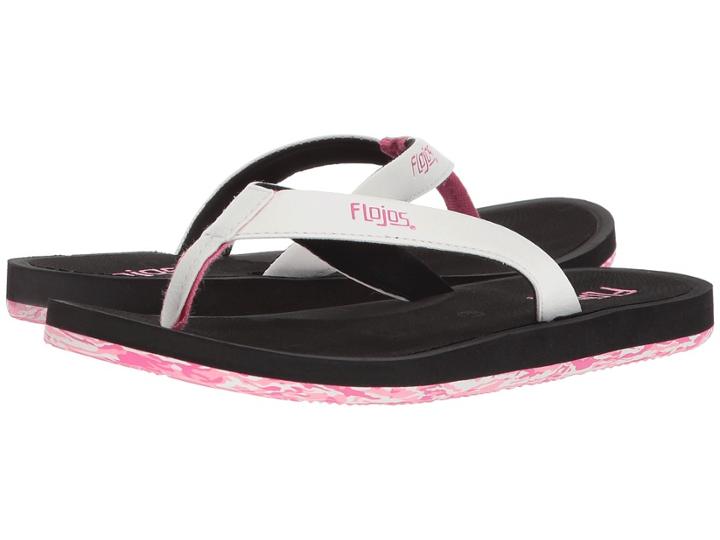 Flojos Mia (white) Women's Toe Open Shoes