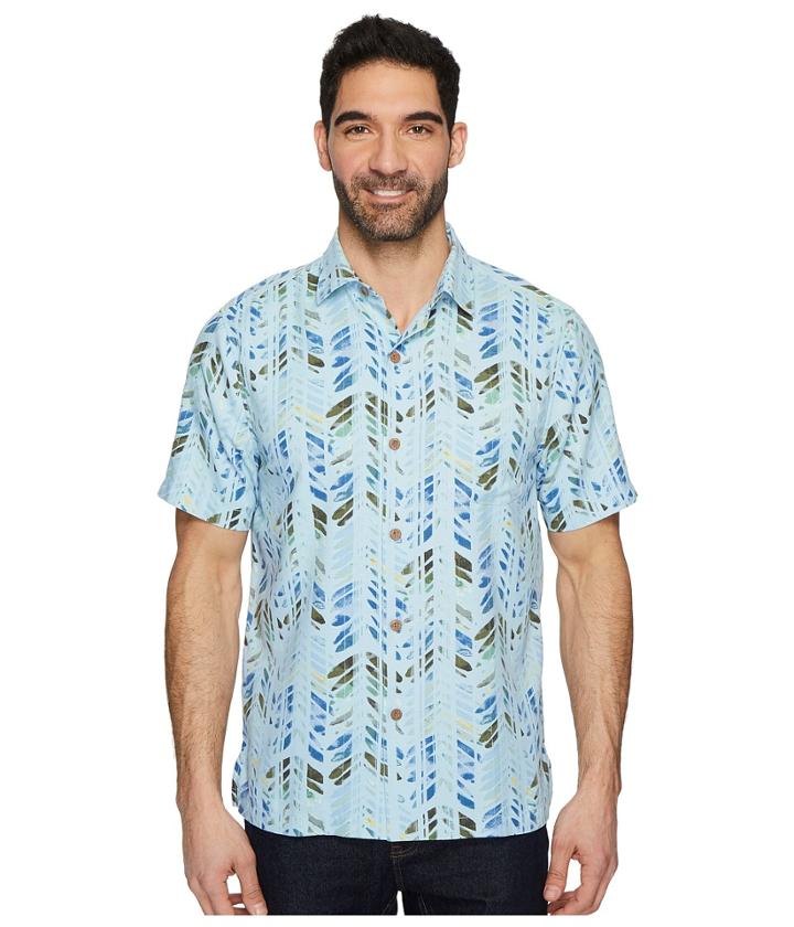 Tommy Bahama Right On Tide Woven Shirt (opal) Men's Clothing