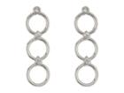 Kate Spade New York Chain Reaction Delicate Linear Earrings (clear/silver) Earring