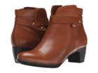 Softwalk Ivanhoe (cognac Tumbled Leather) Women's Zip Boots