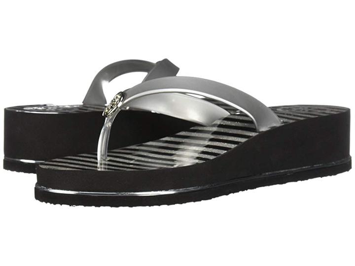 Guess Enzy (silver Synthetic) Women's Sandals