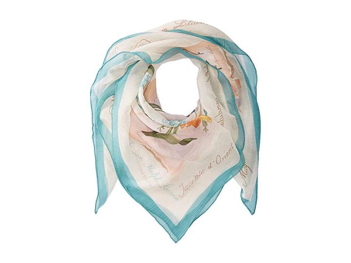 Lauren Ralph Lauren Loreta Silk Square Scarf (linen) Scarves