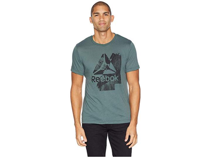 Reebok Elevated Elements Brand Tee (chalk Green) Men's T Shirt