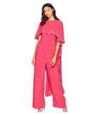 Juicy Couture Capelet Jumpsuit (post Punk Pink) Women's Jumpsuit & Rompers One Piece