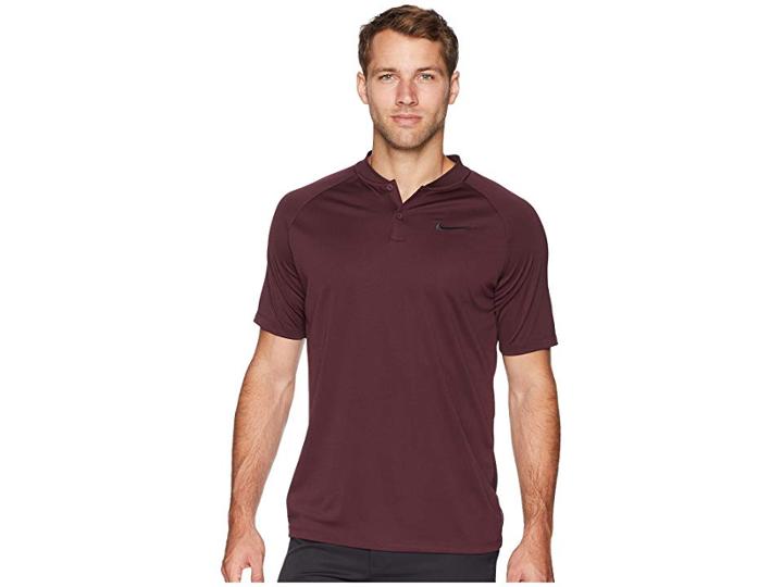 Nike Golf Victory Blade Polo (burgundy Crush/burgundy Crush/flint Silver) Men's Clothing
