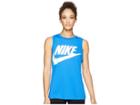 Nike Sportswear Essential Tank (signal Blue/signal Blue/white) Women's Clothing