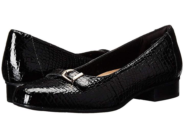 Clarks Keesha Raine (black Croc) Women's Shoes