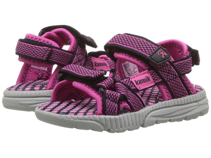 Kamik Kids Match (toddler) (navy/magenta) Girls Shoes