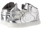 Skechers Kids Energy Lights 90600l (little Kid/big Kid) (silver) Kids Shoes