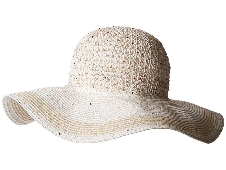 Collection Xiix Mixed Straw Floppy (white) Caps