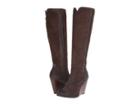 Frye Cece Seam Tall (charcoal Oiled Suede) Cowboy Boots