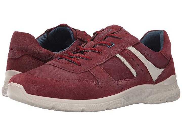 Ecco Irondale Retro Sneaker (port/black) Men's  Shoes