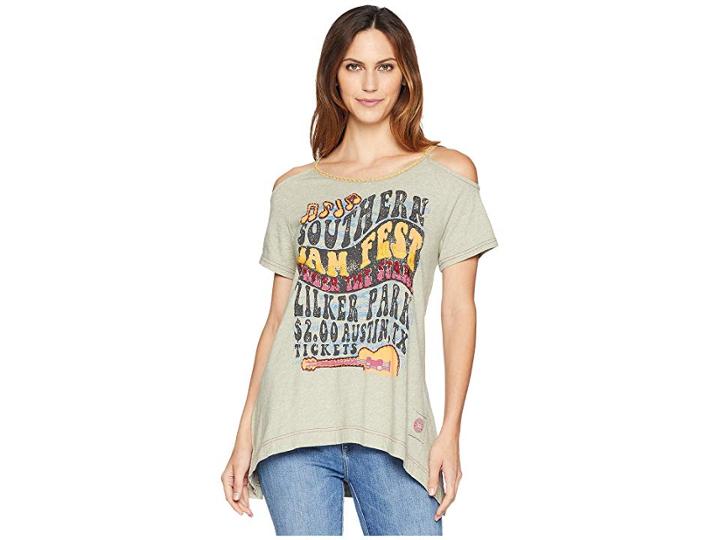 Double D Ranchwear Southern Jam Top (double Platinum) Women's Clothing