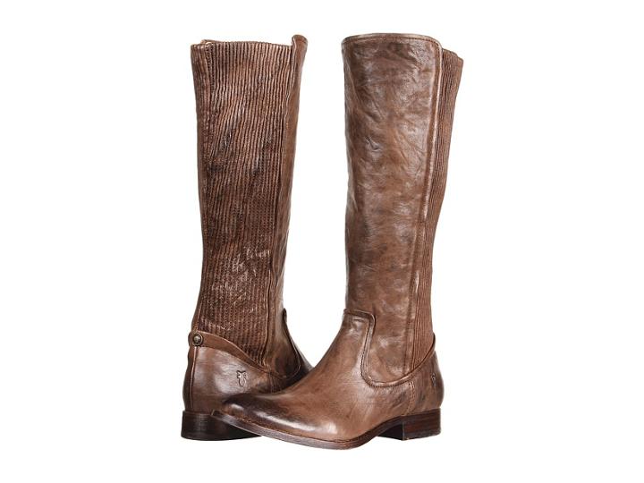 Frye Melissa Scrunch (taupe Antique Soft Full Grain) Women's Pull-on Boots