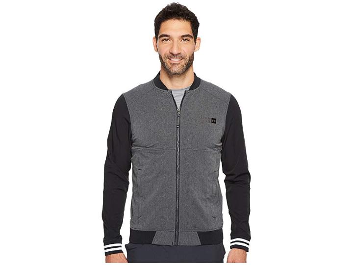 Under Armour Sportstyle Woven Bomber (anthracite/black/black) Men's Clothing