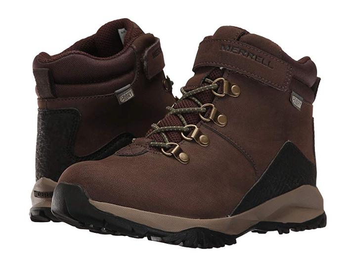 Merrell Kids Alpine Casual Boot Waterproof (toddler/little Kid) (brown) Boys Shoes