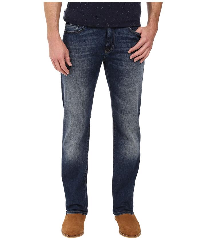 Mavi Jeans Zach Classic Straight Leg In Mid Used Williamsburg (mid Used Williamsburg) Men's Jeans