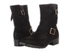 Softwalk Bellville (black Distressed Suede) Women's Zip Boots