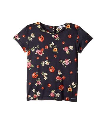 Dolce & Gabbana Kids Back To School Jersey T-shirt (toddler/little Kids) (coccinelle) Girl's T Shirt