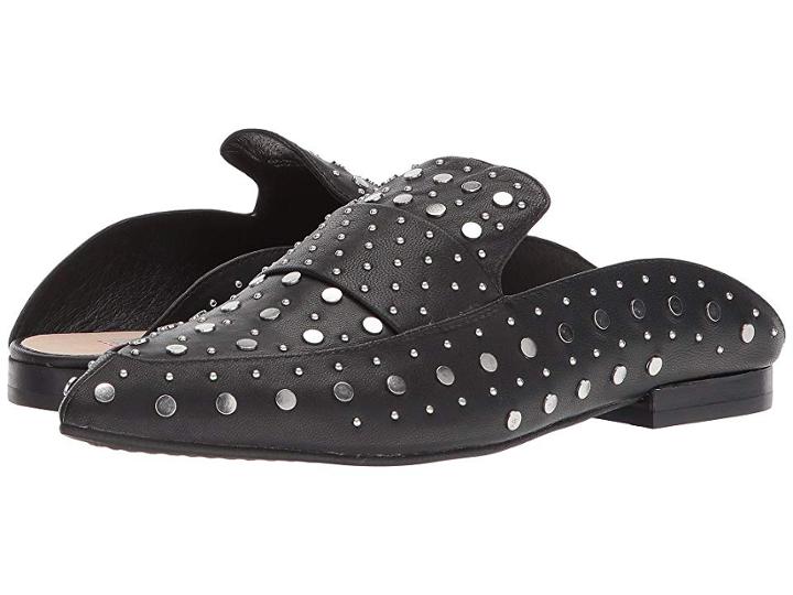 Kristin Cavallari Charlie Loafer Mule (black Leather) Women's Clog Shoes