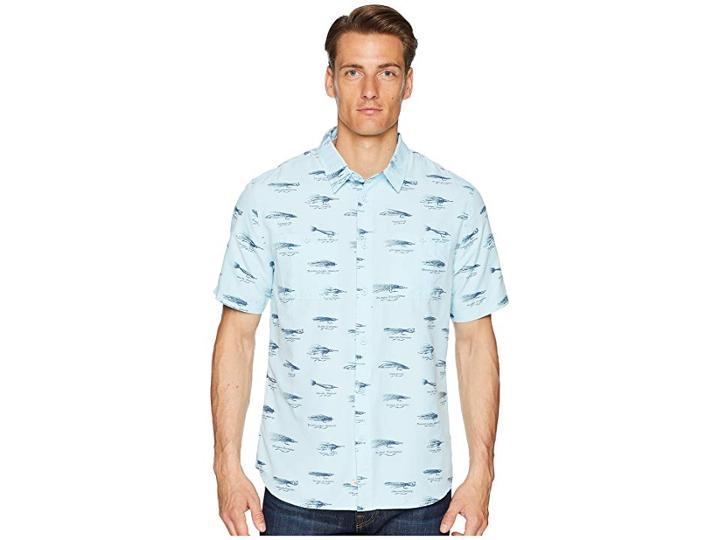 Quiksilver Waterman Wake Lures Technical Shirt (crystal Blue) Men's Clothing