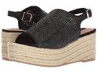 Steven Courage Espadrille Wedge Sandal (black Multi) Women's Wedge Shoes