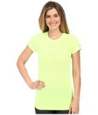 New Balance M4m Seamless Short Sleeve Top (toxic Heather) Women's Short Sleeve Pullover
