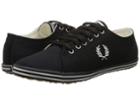Fred Perry Kingston Twill (black/porcelain) Men's Lace Up Casual Shoes
