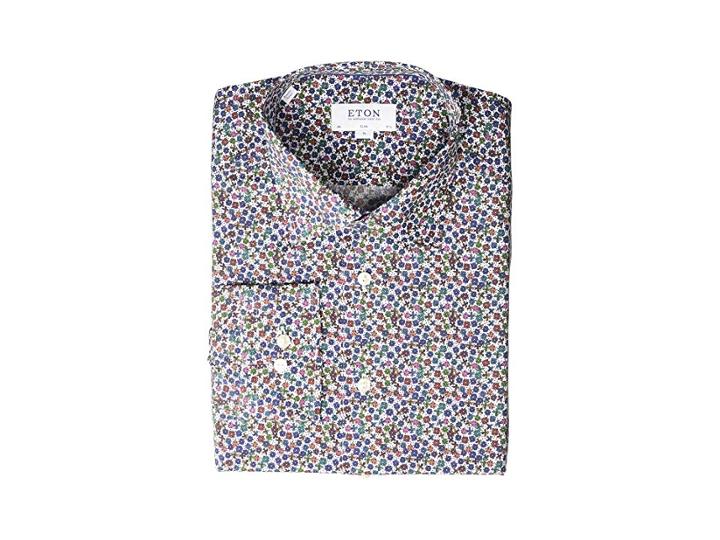 Eton Slim Fit Floral Print Button Down Shirt (multi) Men's Clothing
