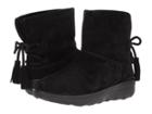 Fitflop Mukluk Shorty Ii Boots W/ Tassels (black) Women's  Boots