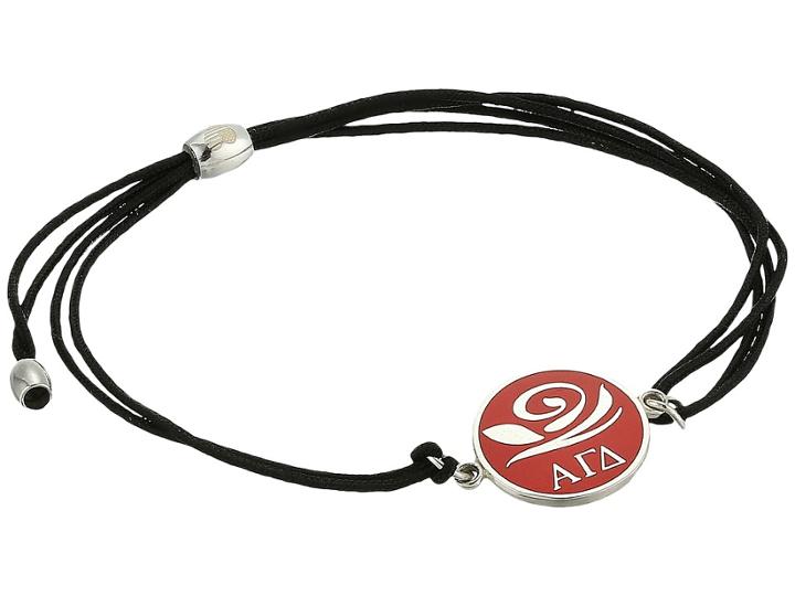 Alex And Ani Kindred Cord Alpha Gamma Delta Bracelet (sterling Silver) Bracelet