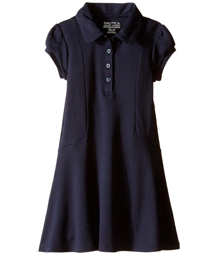 Nautica Kids Polo Dress (little Kids) (su Navy) Girl's Dress