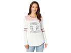 Rock And Roll Cowgirl Long Sleeve Baseball Tee 48t8321 (white) Women's T Shirt