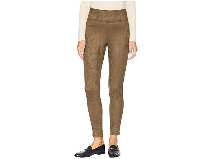 Splendid Highline Faux Suede Leggings (military Olive) Women's Casual Pants