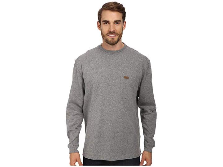 Pendleton L/s Deschutes Tee (grey Heather) Men's Long Sleeve Pullover