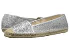 Nine West Bigapple (silver/silver Synthetic) Women's Flat Shoes
