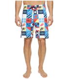 Columbia Pfg Offshore Ii 9 Inch Board Shorts (multi Marina Flags Print) Men's Swimwear