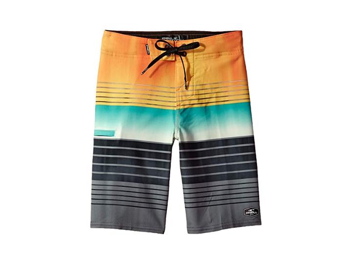 O'neill Kids Hyperfreak Heist Superfreak Boardshorts (big Kids) (orange) Boy's Swimwear