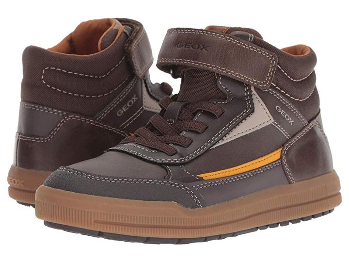Geox Kids Arzach Boy 9 (little Kid/big Kid) (brown/yellow) Boy's Shoes