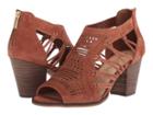 Bella-vita Kortez (dark Tan Kid Suede Leather) Women's Toe Open Shoes